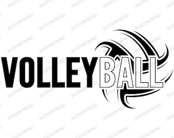 Volleyball SVG Cut Files: Team Design Clipart (Digital Download)