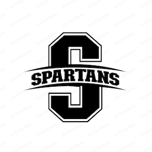 Spartan Mascot SVG: School Spirit Shirt Design (Digital File)