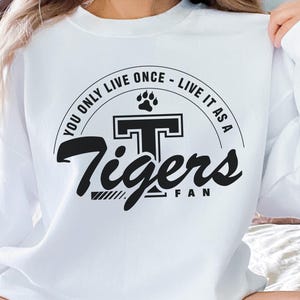 Tigers SVG Cut File: School Spirit Clipart (Digital Download)