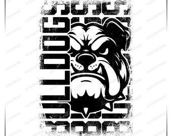 Bulldogs Mascot SVG: Team Spirit Clip Art (Digital Download)