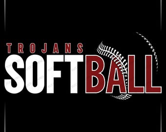 Troian Softball SVG | Schulteam Schnittdatei (Digitaler Download)