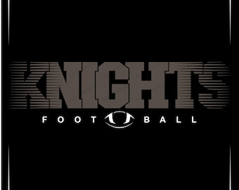 Knights Football SVG Cut File: School Team Design (Digital Download