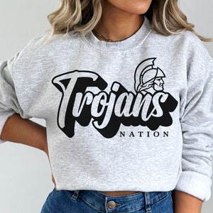 Trojans Nation Mascot SVG: Cricut Cut File (Digital Download)