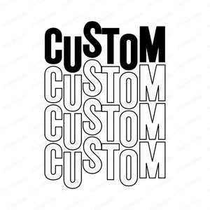 Custom Wavy Text SVG: Personalized Shirt Design (Digital Download)