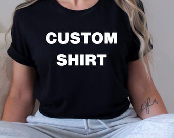 Personalisiertes T-Shirt mit Name, Nachricht oder Foto - Individuell gefertigtes T-Shirt das perfekte Geschenk für Geburtstage, Jubiläum oder einen besonderen Anlass
