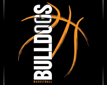 Bulldogs Basketball SVG, School Spirit Design (Digital Download)