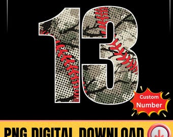 Benutzerdefinierte Baseballnummer PNG, personalisiertes Sport-Jersey-Design, benutzerdefinierte Spielernummer-Shirt-Grafik, Baseballteam Mom Dad Digitaler Download