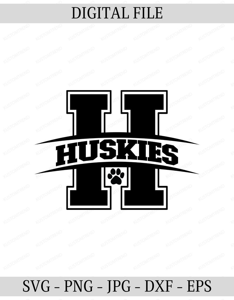 Husky M Lettering Huskies Baseball SVG: Mascot Cut File for Shirt (digital Download) - Etsy