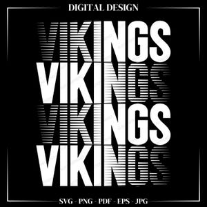 Vikings Maskottchen SVG: Fußball Team Design (Digitaler Download)