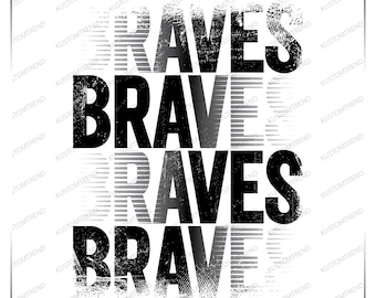 Braves Mascot PNG: School Spirit, Game Day Clipart (Digital Download)