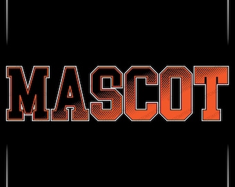 Custom Mascot SVG, Personalized Design, Cut File (Digital Download)