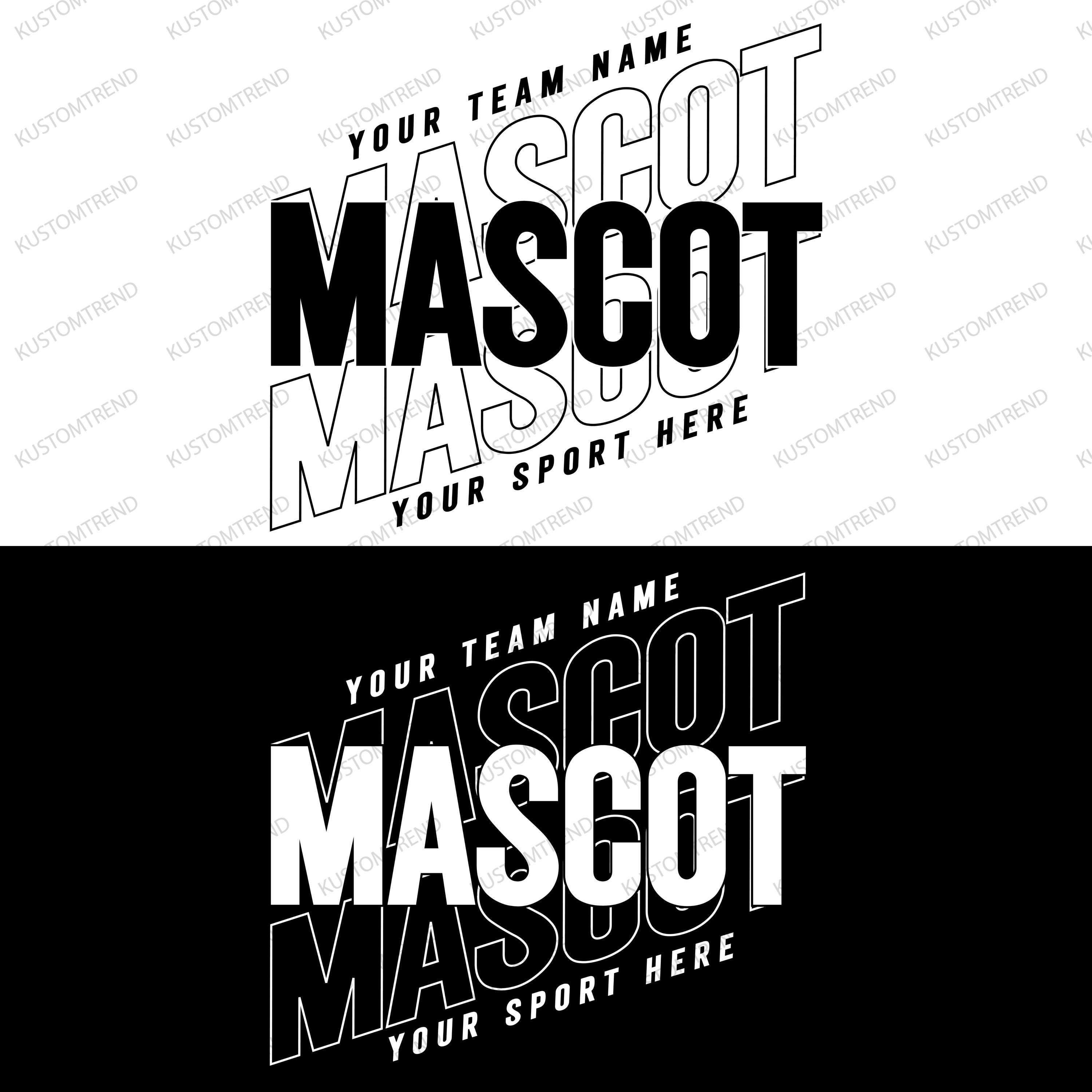 Custom Mascot SVG Cut File: Personalized Sport Team Design (Digital Download)