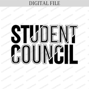 Consejo Estudiantil SVG: Diseño de espíritu escolar (Descarga digital)