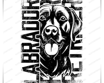 Labrador Retriever SVG: Dog Lover Clipart, Cricut Cut File (Digital Download)