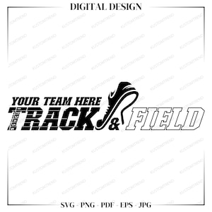 Track and Field Mascot SVG: School Spirit Design (Digital Download)
