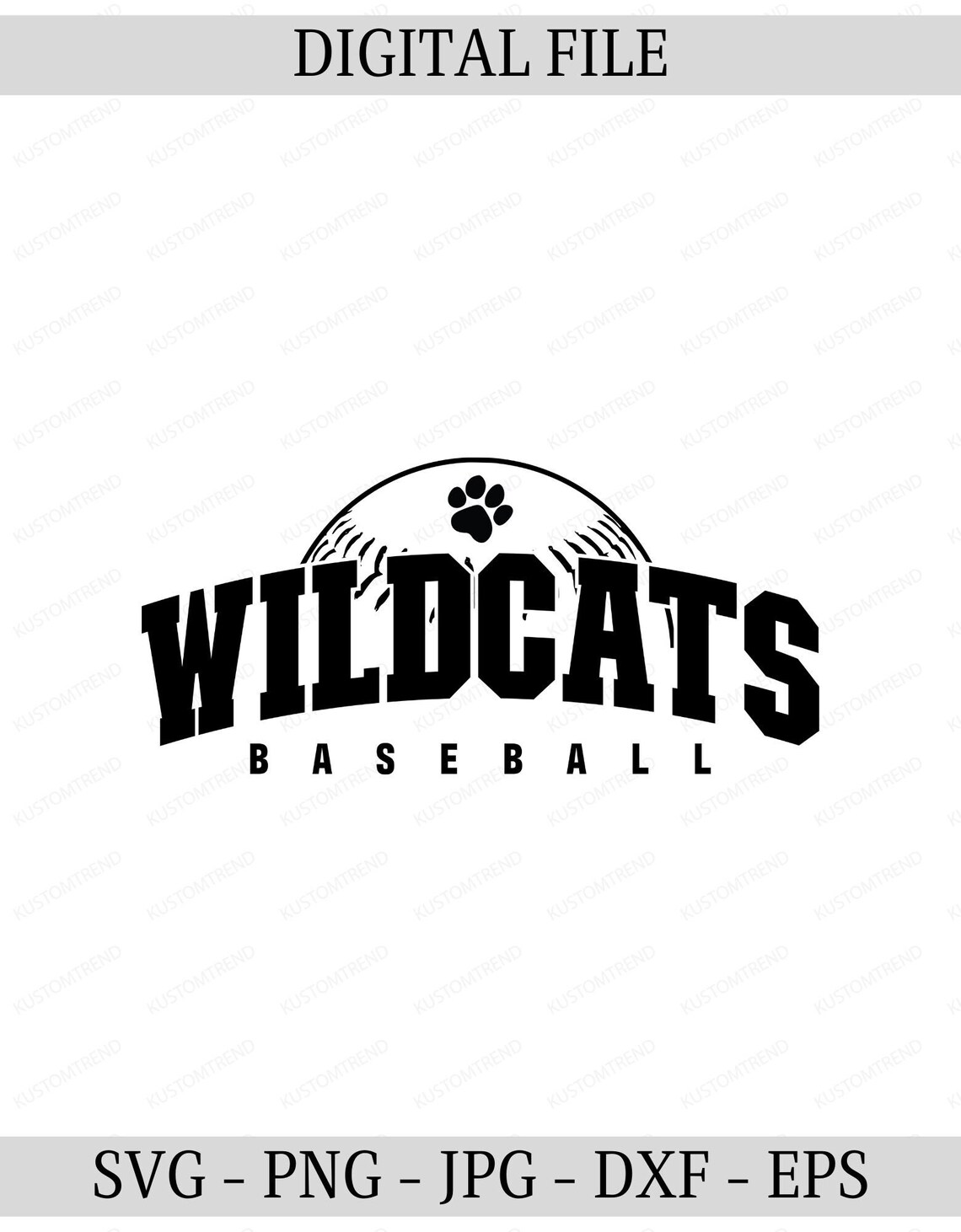 Wildcats Baseball Svg Files for Cricut Wildcats Mascot Shirt Etsy