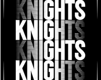 Knights Mascot SVG: School Spirit Design for Cricut (Digital Download)
