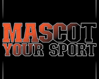 Benutzerdefinierte Team Maskottchen SVG: Personalisierte Team Shirt Design (Digitaler Download)