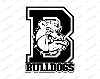 Bulldogs Mascot SVG: Football Game Day Cut File (Digital Download)