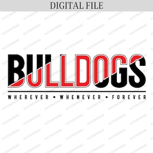 Bulldogs Game Day SVG: Mascot, Mom, School Spirit (Digital Download)