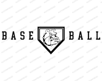 Bulldogs Baseball Mascot SVG: School Spirit Cut File (Digital Download)