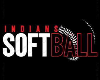 Indianer Softball Maskottchen svg, Team Spirit Cricut Cut File (png, eps, pdf, jpg)