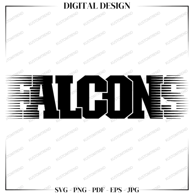 Falcons Letter Falcons SVG Cut Files: Sports Team Mascot Design (digital Download - Etsy