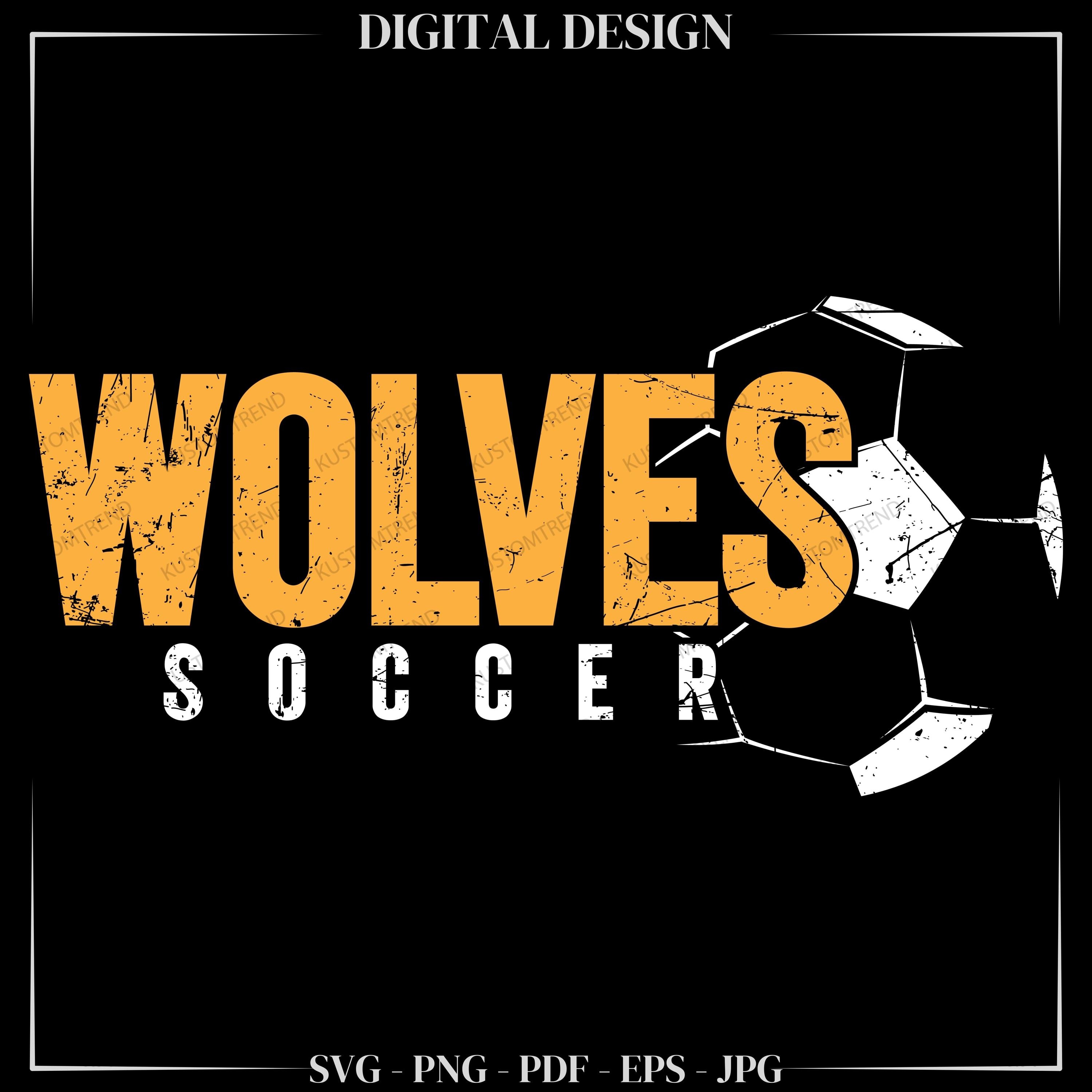 Wolves Football Svg Pattern Wolves Soccer Team SVG, PNG, Clipart (digital Download - Etsy