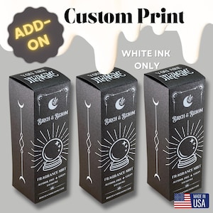 Weiße Tinte Individuell bedruckte Verpackung – Zusatzpreise | Personalisierte Boxen | Benutzerdefinierter Druck für Produkte | Luxusverpackung Fügen Sie Ihr Logo hinzu