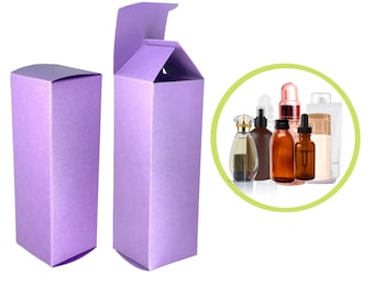 Lavender Shimmer Bottle Boxes: 2-4oz Packaging