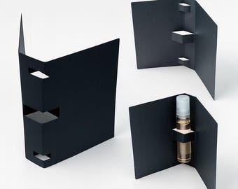5ml Black Matte Display Cards, Perfume & Oil Roller Packaging, Set of 50