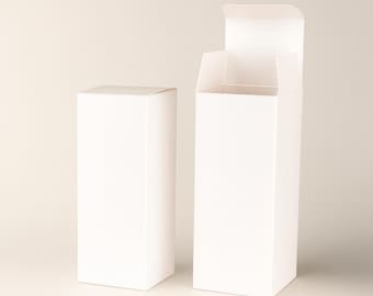 White Shimmer 1oz Dropper Bottle Boxes, Set of 10