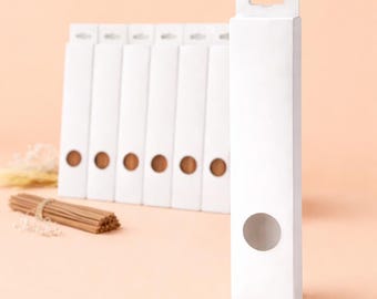 White Incense Stick Boxes 11.5” Tall, Plain Unprinted Wholesale Packaging, Set of 10 Boxes