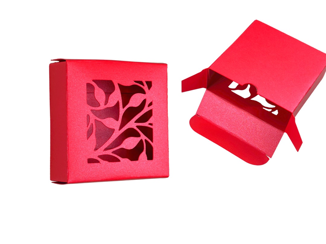 Makeup Box Red 3x1x3 Compact Size for Cosmetic Packaging Etsy