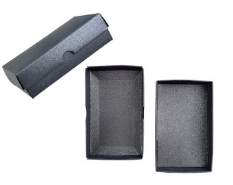 Small Boxes in Black for Jewelry Packaging, Earring Display Card, Product Packaging, Soap Packaging