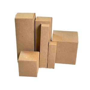 Cajas Kraft 18pt para envasar productos embotellados, envases de cosméticos, envasar hierbas y aceites esenciales, juego de 100 unidades