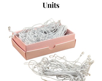 100 Pre Strung White Tags 25x39mm - Fred Aldous - View #6