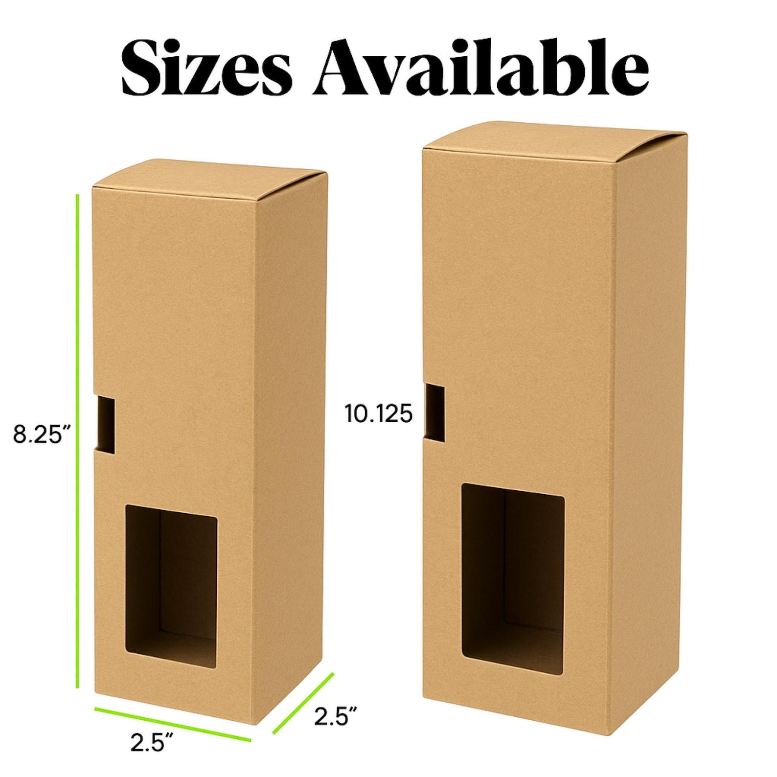 Kraft Diffuser Boxes With Stick Compartment, Light Brown Kraft: Retail ...