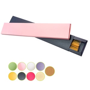 Boîte d'encens de 30,5 cm (11 po.) de longueur, style livre d'allumettes vide, emballage élégant pour les fabricants d'encens faits main, les cadeaux et les fabricants