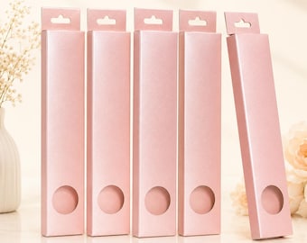 Pink Incense Boxes: Eco-Friendly Retail Packaging, Set of 10