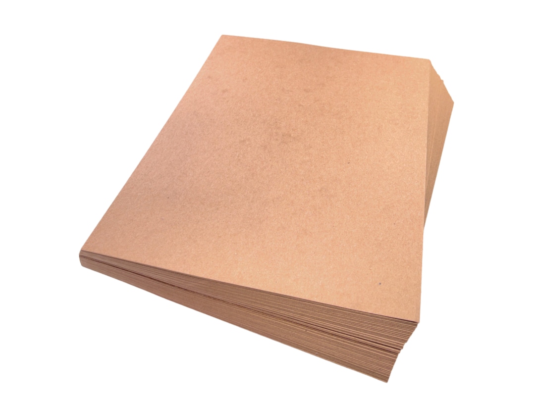 22pt 100 Recycled Kraft Sheets Chipboard 9 X 12, Custom Cut to Size