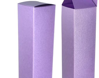 Lavender 1oz Dropper Bottle Boxes: Eco-Friendly Cosmetic Packaging (1.5x1.5x5.125&quot;)