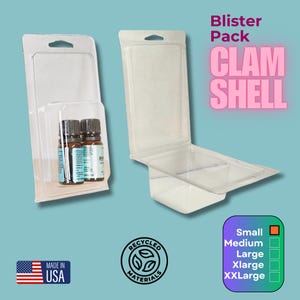 Recycled PET Clamshell Blister Pack: Small Retail Display (25 Pack)
