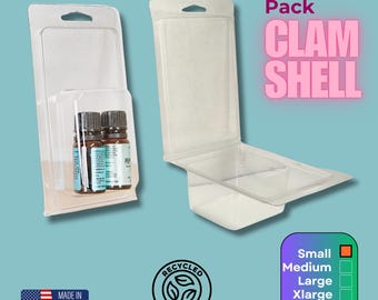 Recycled PET Clamshell Blister Pack: Small Retail Display (25 Pack)