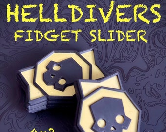 HELLDIVERS Fidget Slider 3-Click | Haptic Slider | Fidget Clicker | EDC Fidget