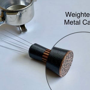 WDT Werkzeug Espresso Verteilungswerkzeug Kupfer, Nickel oder Sonderedition-Stein-Weiß-Messing-Finishes Bild 9