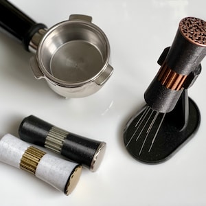WDT Tool - Espresso Distribution Tool - Copper, Nickel, or Special Edition Stone White Brass Finishes