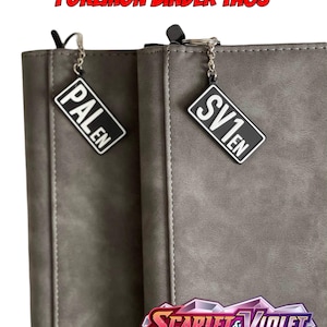 Pokemon Binder Tag / Scarlet & Violet / Set Symbol / Organizzatori / Portachiavi