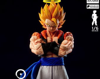 Figurine Gogeta from Dragon Ball - handmaded collectible fanart - 1/6 scale unpainted unassembled 3D printed kit