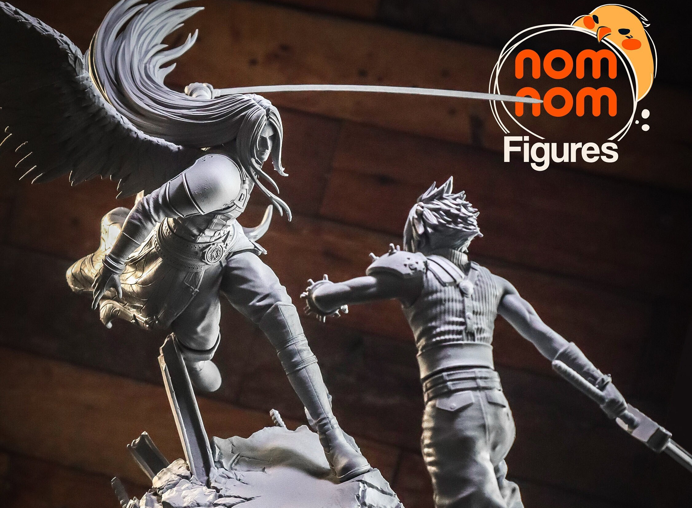 Sephiroth Vs. Cloud Figurine – Final Fantasy VII – 3D Printed